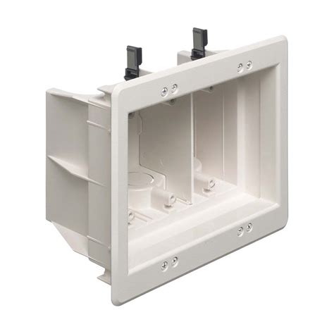 exterior recessed electrical box gf|recessed wall outlet box.